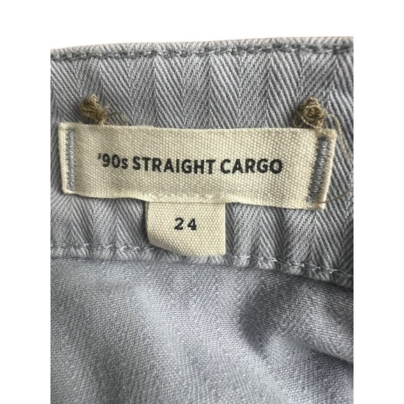 Madewell 90s Straight Cargo Pants Gray Comfortable Fit Casual Style Size 24 - Picture 5 of 16